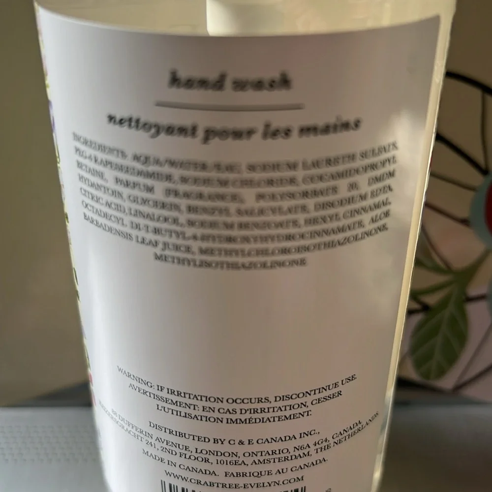 Crabtree & Evelyn Summer Hill Hand Wash 16.9 oz Fresh!